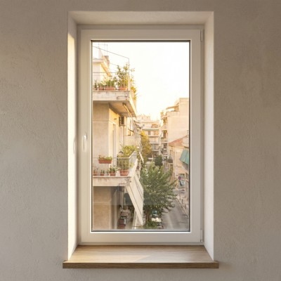 Παράθυρο PVC Ανοιγόμενο Μονόφυλλο Ecoplam 71 | Ενισχυμένη...