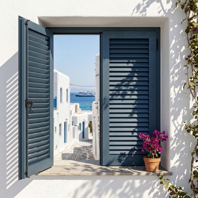 Αεριζόμενο Παντζούρι Αλουμινίου Γαλλικού Τύπου WINCO...